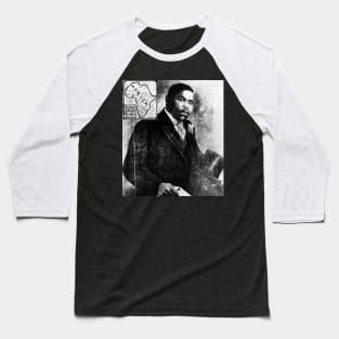 Marcus Garvey Portrait Baseball T-Shirt